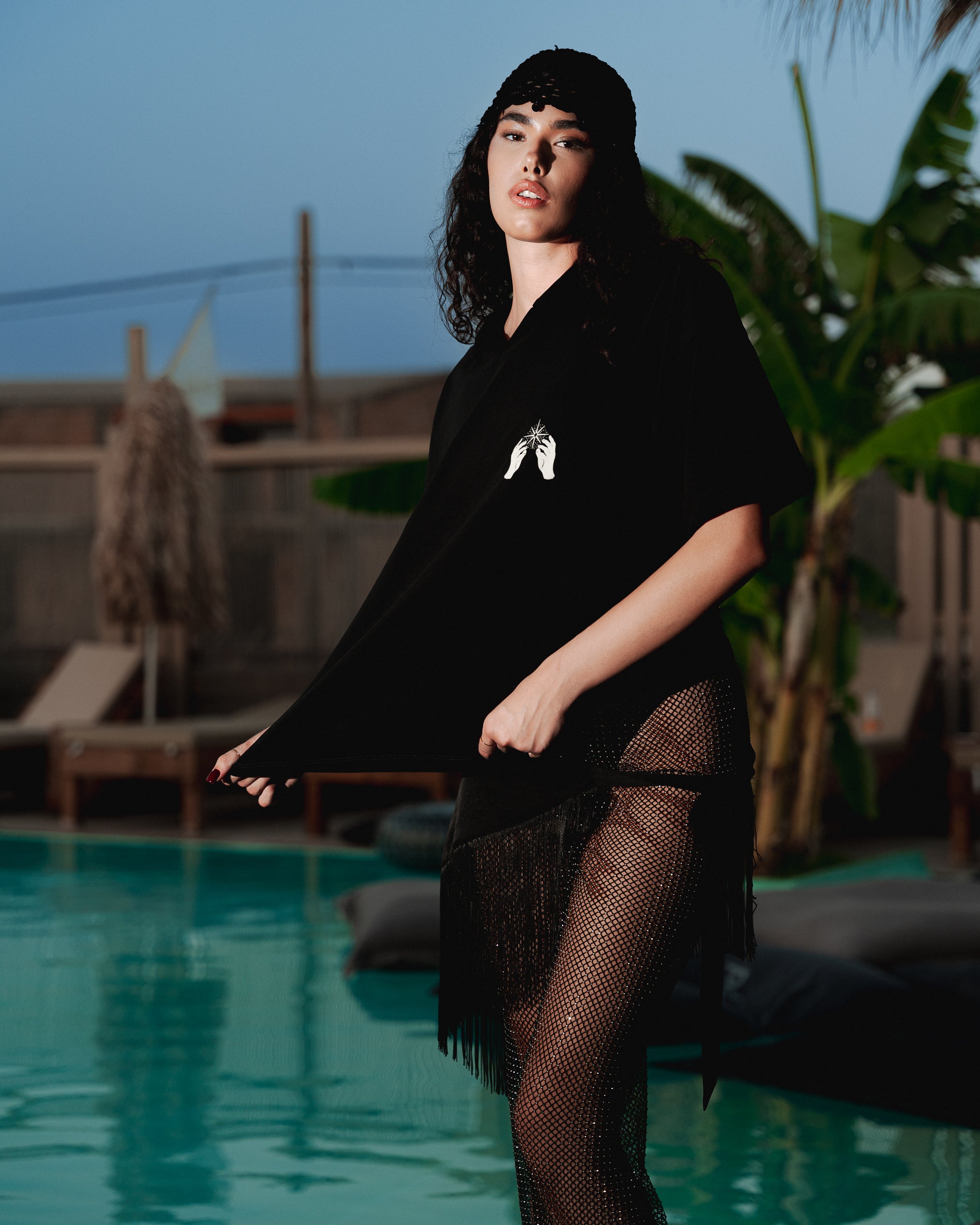 Polo oversize cropped - Nero