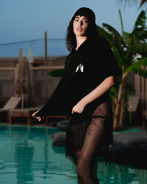 Polo oversize cropped - Nero