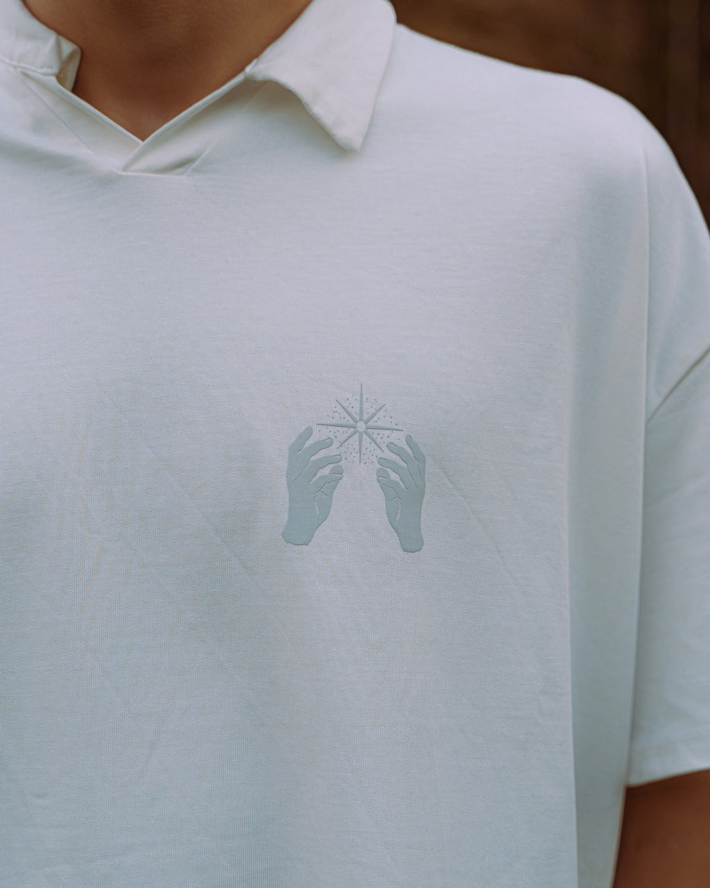 Polo oversize cropped - Bianco