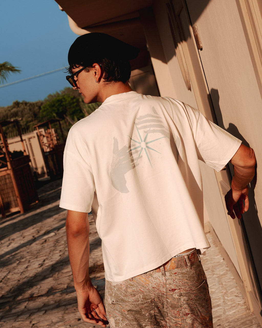 T-shirt oversize cropped - Bianco