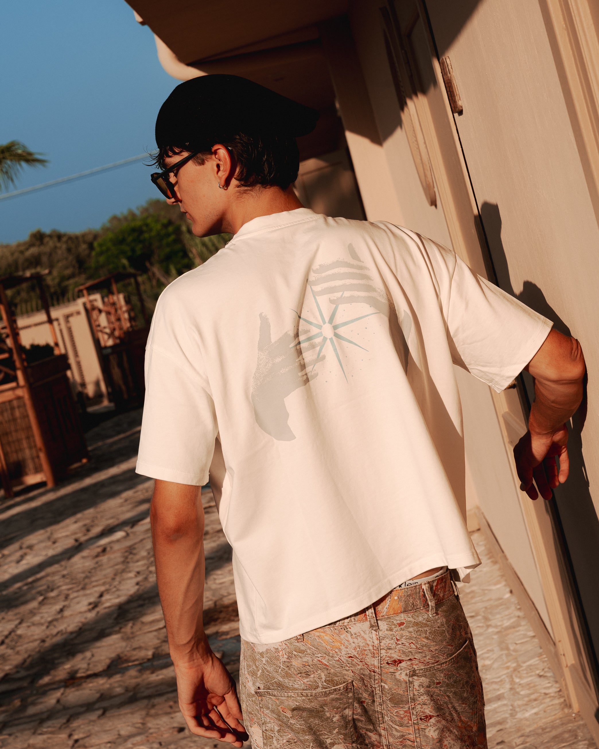 T-shirt oversize cropped - Bianco